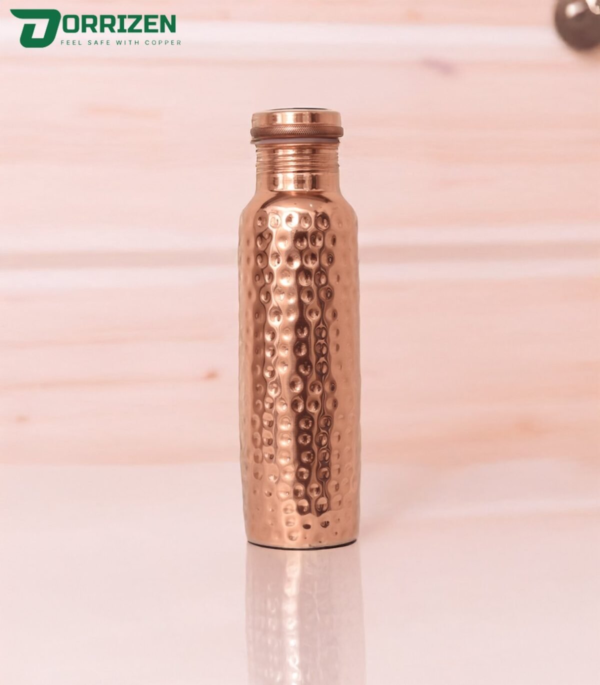 Hammered Copper Bottle Pure Vessel