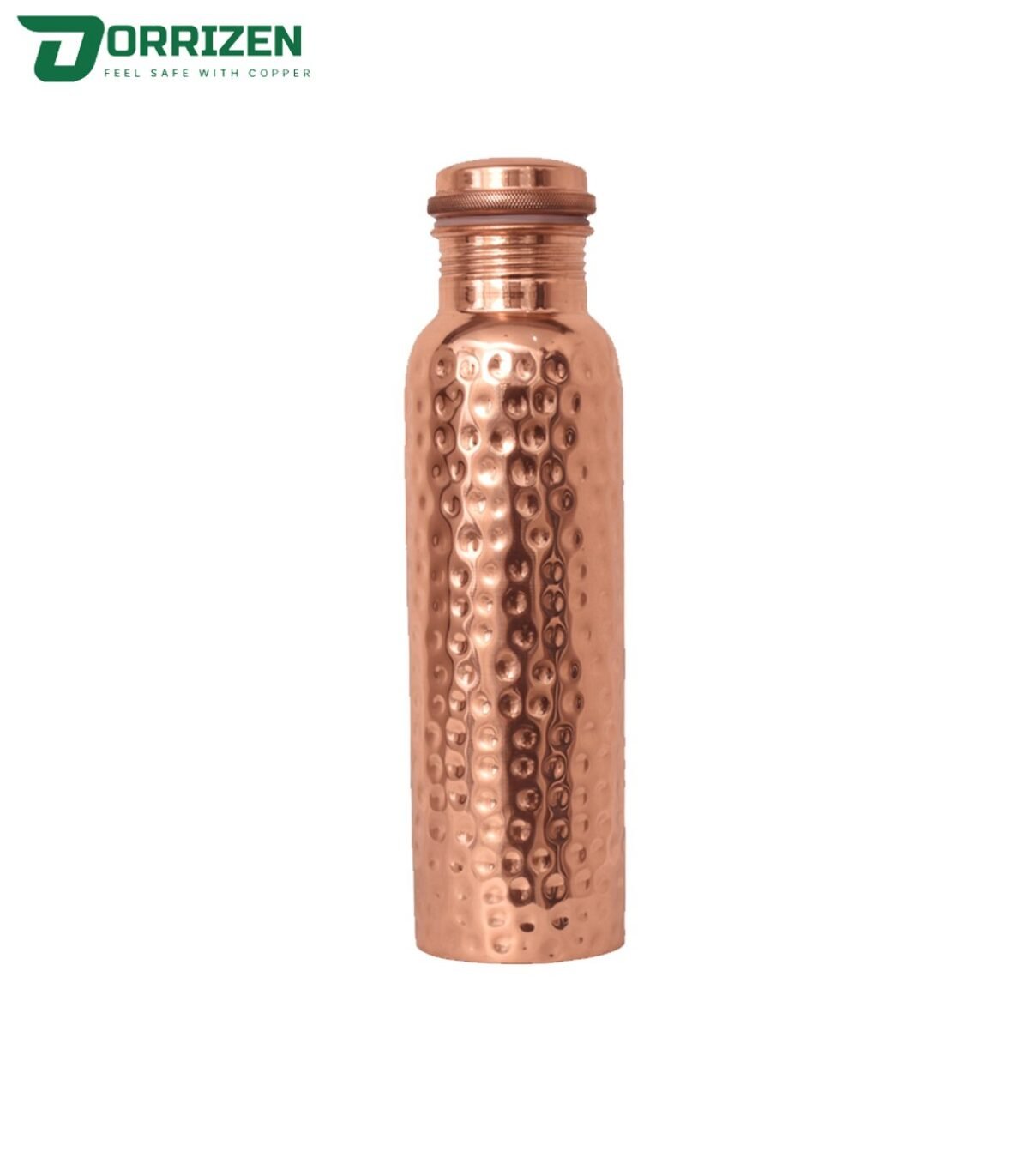 Hammered Copper Bottle Pure Vessel