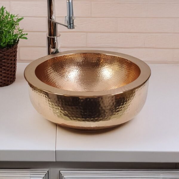 Natural Aging Look Hammered Copper Sink