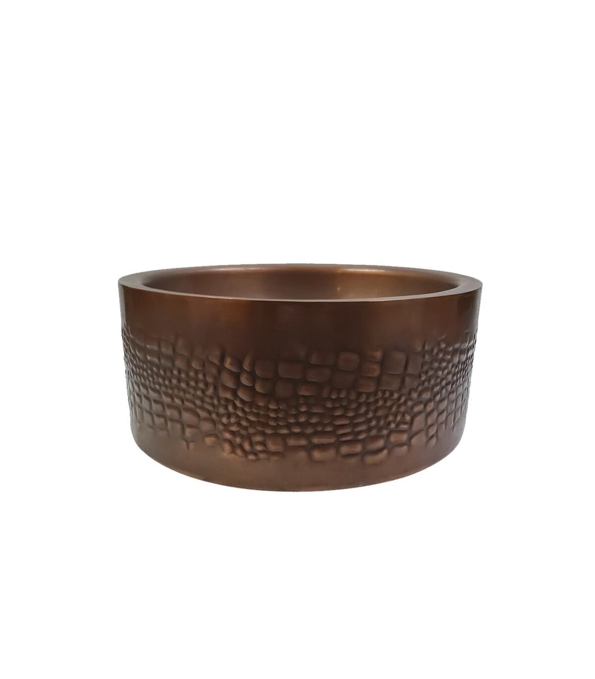 Handcrafted Luxury Embossed Black Antique Copper Kitchen Sink