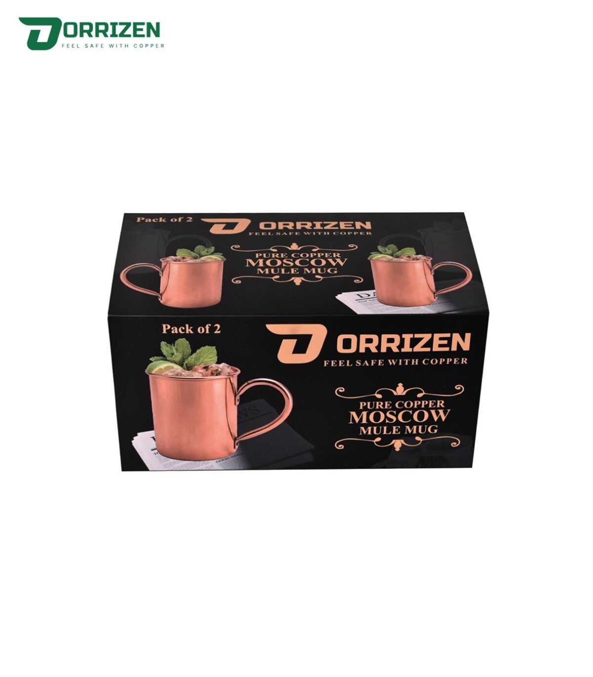 Vintage Mule Copper Beer Mug Copper Crafted Set of 2