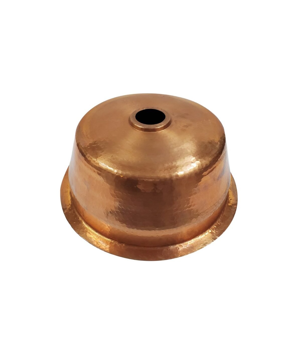 Hammered Copper Design Round Vintage Kitchen Sink