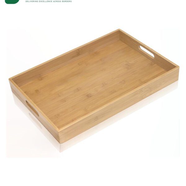 Natural Bamboo Eco-Friendly Wood Tray – Stylish and Durable for Any Occasion