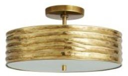 Arteriors Hanley Flush Mount Hanging Lamp on Sale Industrial-Style Indoor Ceiling Light for Hotel or Bar Rooms with Bulb